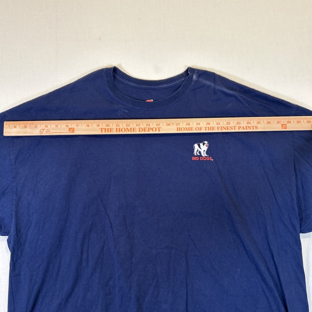 Big Dogs Men 5XL Authentic Blue Shirt Control Freak 100% Cotton Graphic Tee Y2K - Picture 9 of 11
